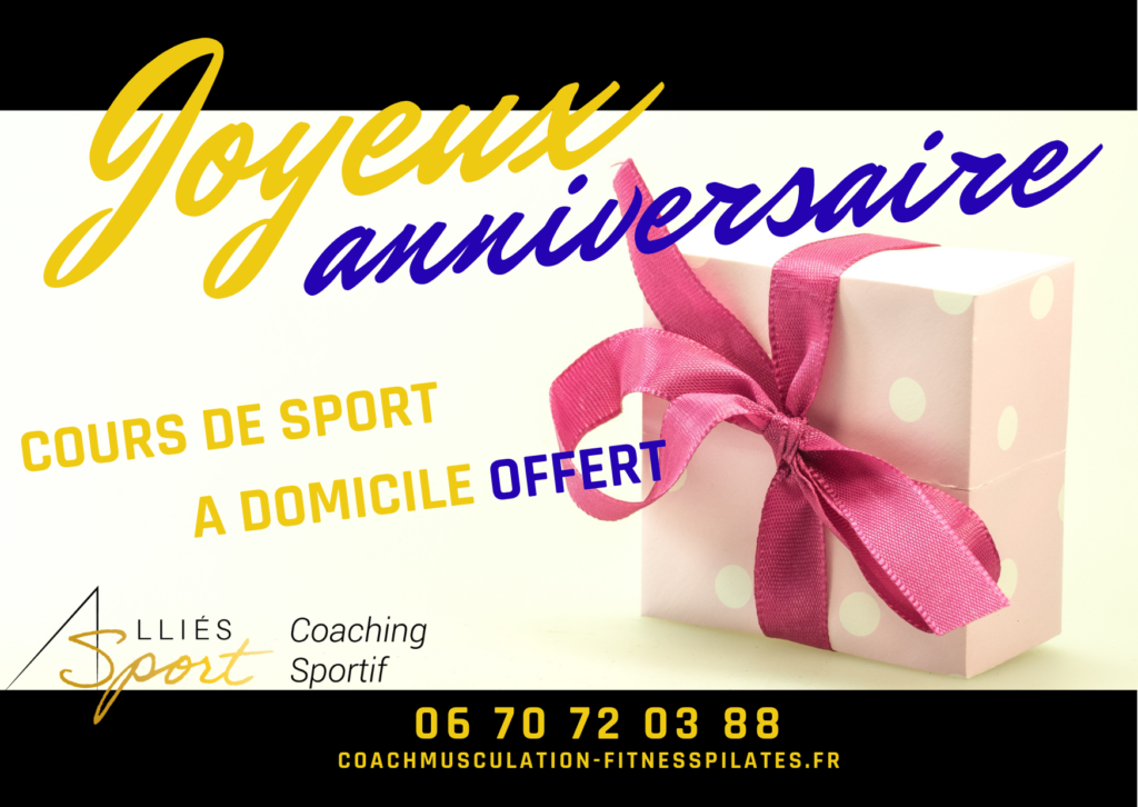 coaching sportif libourne, bordeaux, lormont, saint-emilion, cadeau anniversaire sportif