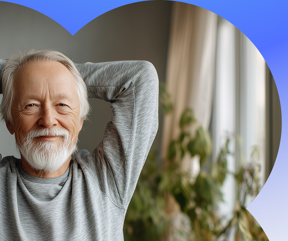 Personne souriante pratiquant une séance de sport santé à Libourne.

